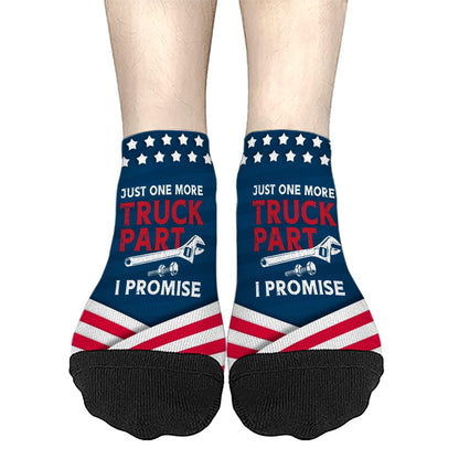 Just One More Truck Part I Promise Auto Mechanic Low Cut Socks Men Athletic Women Socks