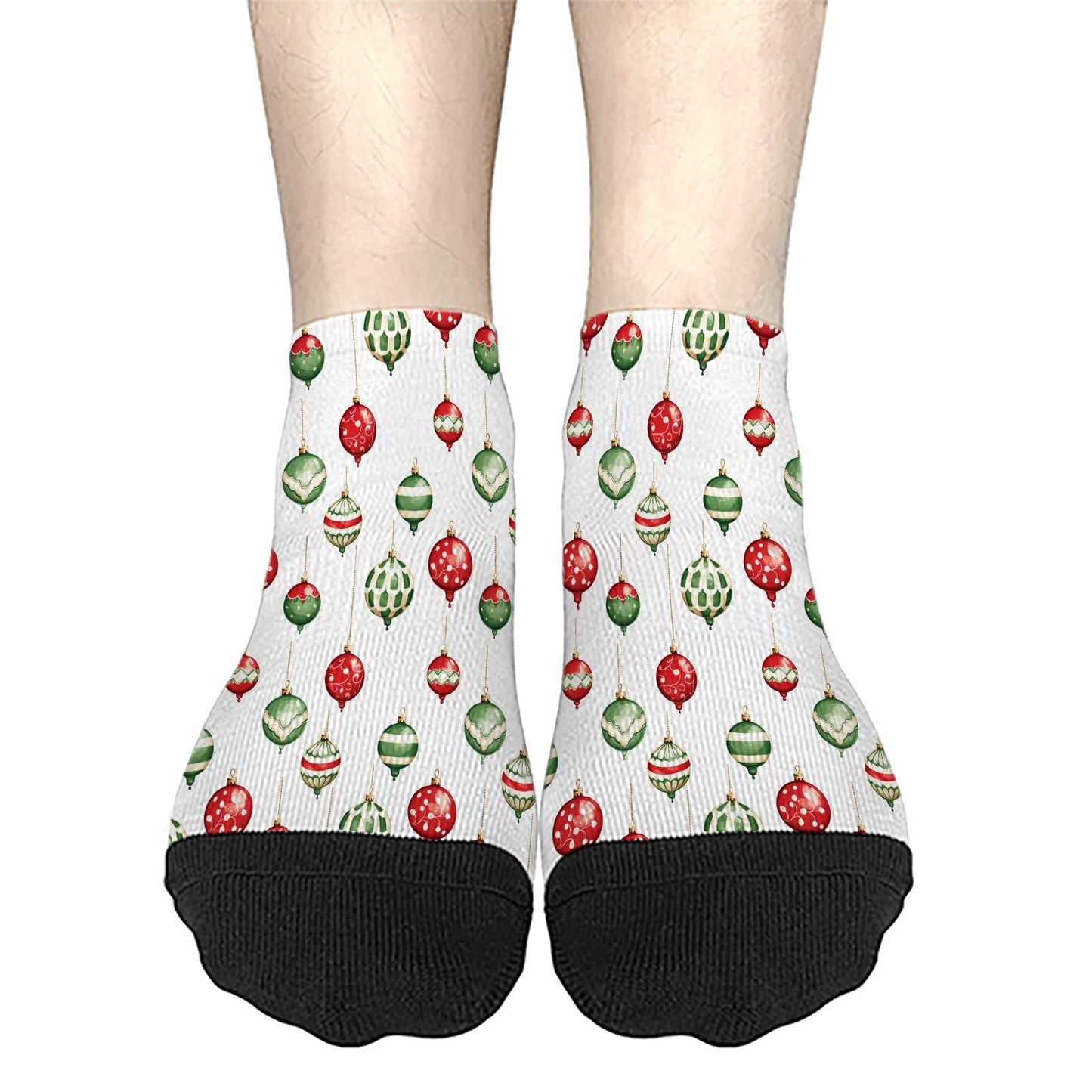 Funny Christmas Pattern Low Cut Socks Men Short Men's Sock