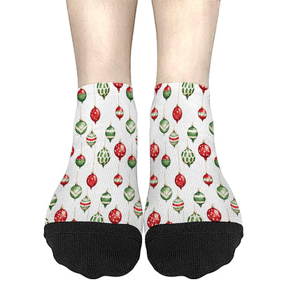 Funny Christmas Pattern Low Cut Socks Men Short Men's Sock