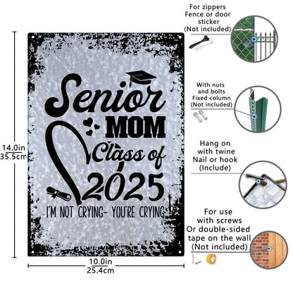 Class Of 2025 Senior Galvanized Bar Signs Funny Bathroom Decor For Library One Size