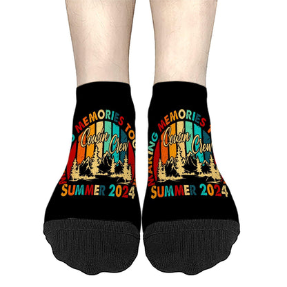 Cousin Crew 2024 Summer Vacation No Show Socks Hidden Men Socks