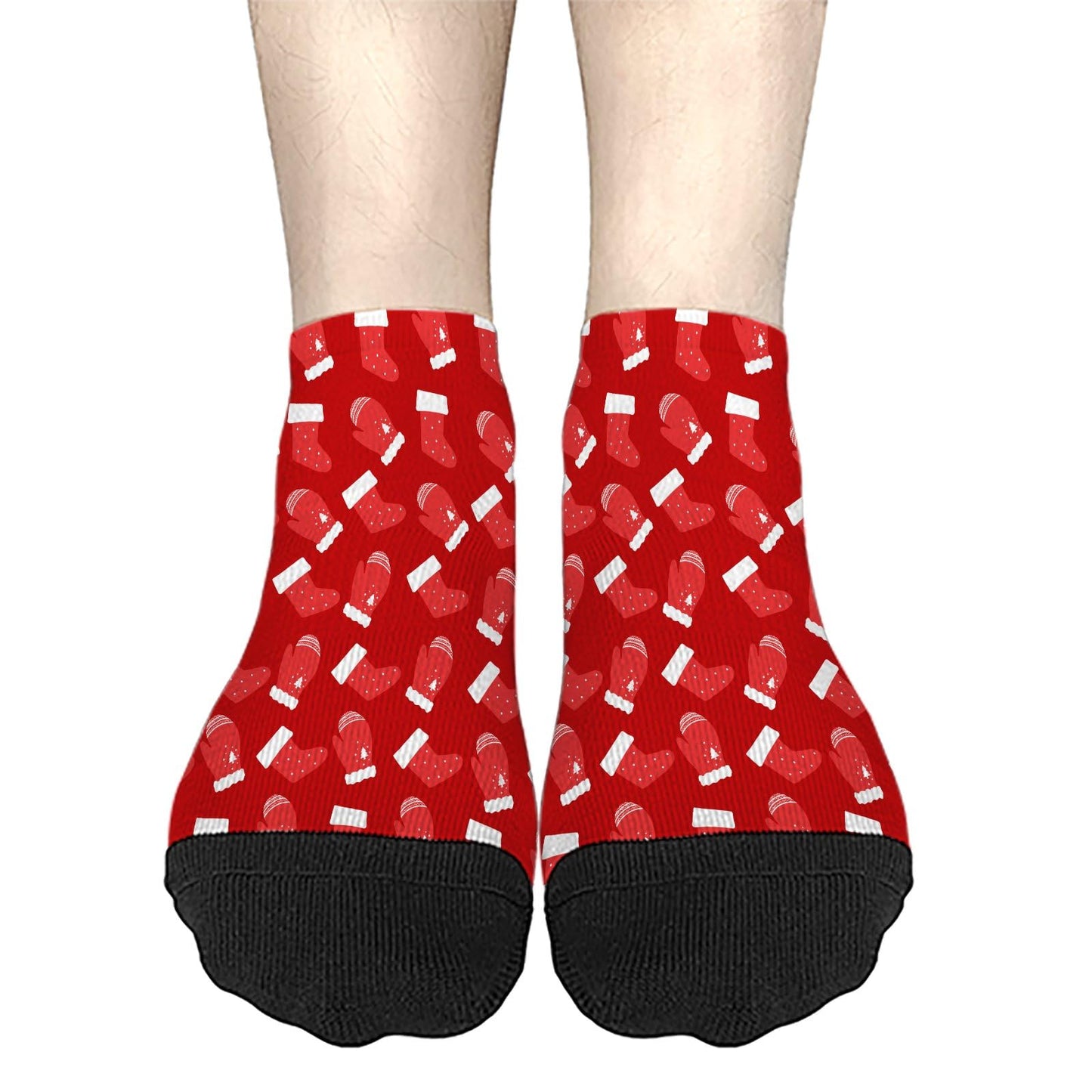 Funny Christmas Pattern Low Cut Socks Men Short Men's Sock