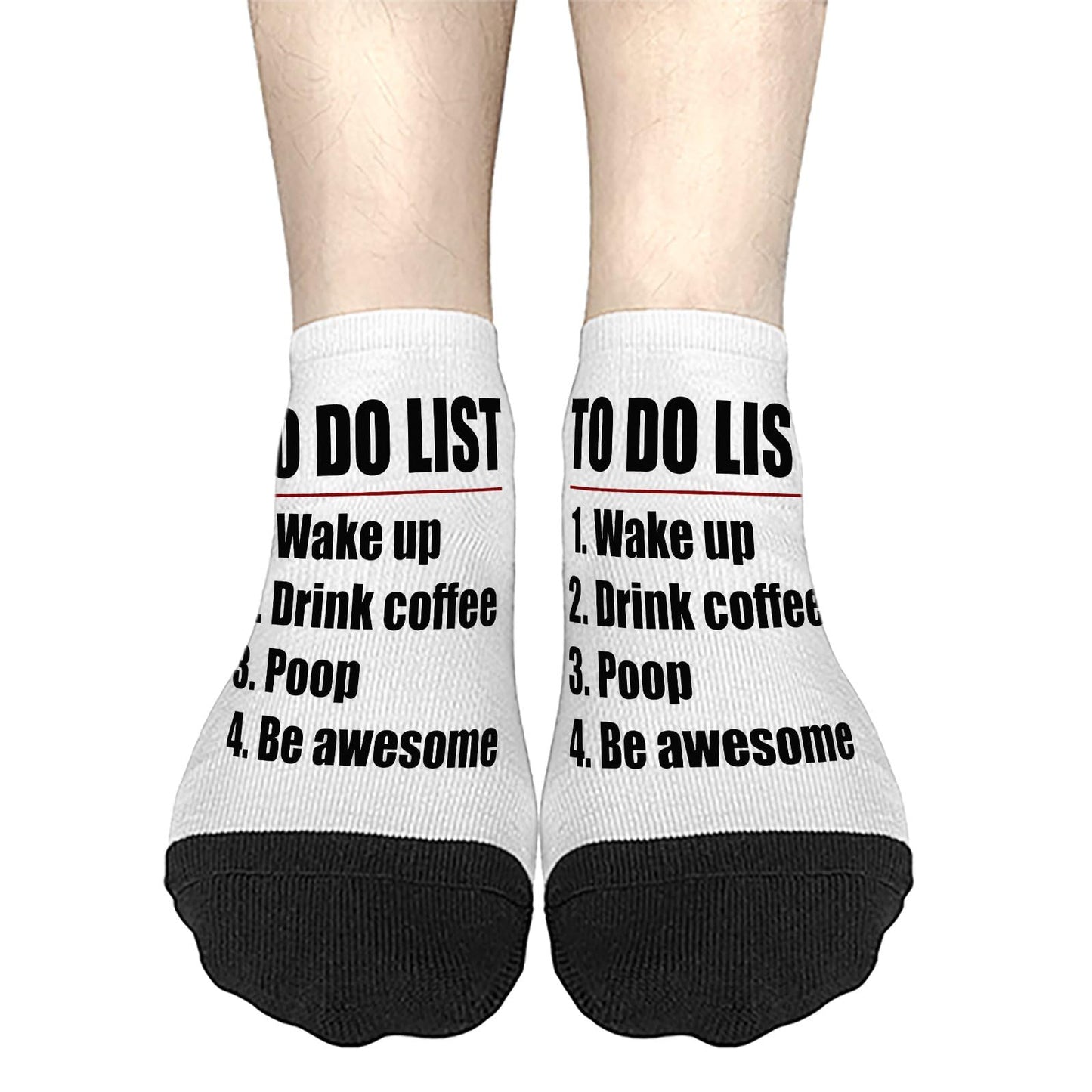 Men's Cotton Socks - Wake Up, Be Awesome