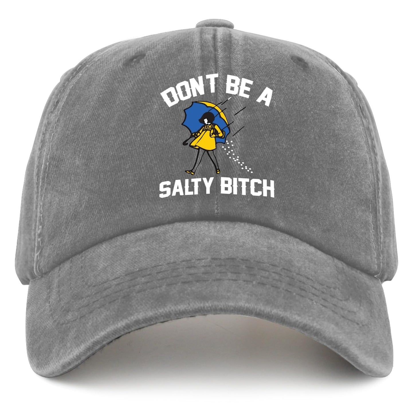 Don't Be Salty Sun Hat - Pigment Gray Baseball Cap