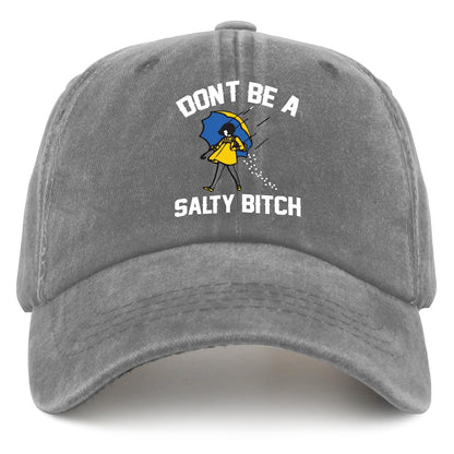 Don't Be Salty Sun Hat - Pigment Gray Baseball Cap