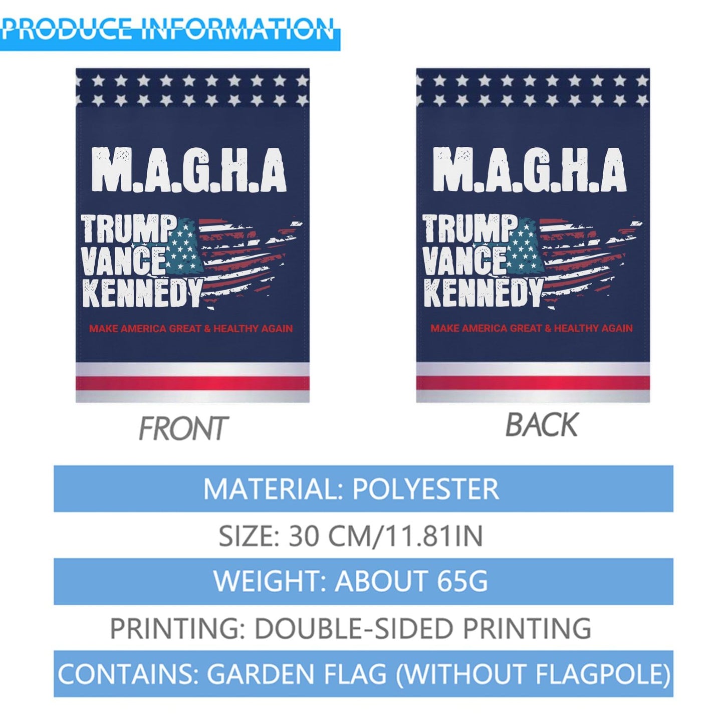 Checkmate Make America Healthy Again Yard Flag - Double Sided Funny Garden Flag