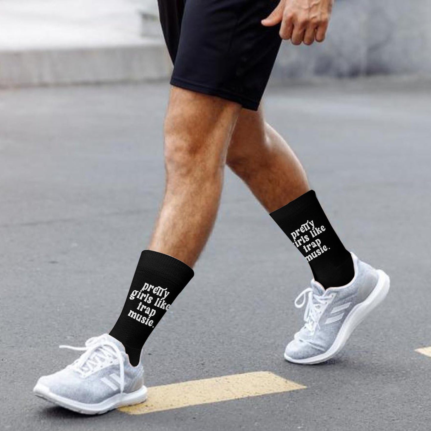 Trap Music Long Socks - Women's Fashion