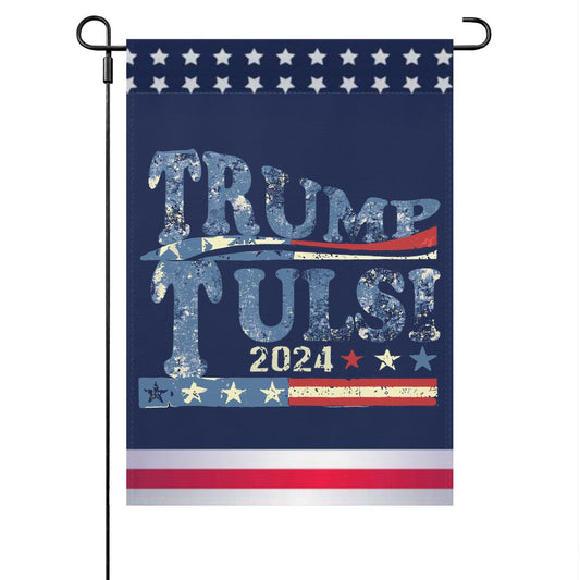 Tulsi Gabbard Let's Go Tulsi 2024 Trump Tulsi 2024 Garden Flags One Size Double Sided Inspirational Garden Flag Double Sided For House Funny Garden Flag