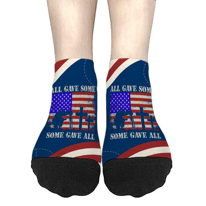 All Gave Some Some Gave All Girls Crew Socks Invisible Socks Women's