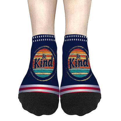 In A World Where You Can Be Anything Be Kind Kindness Autism Dress Socks Athletic Sock Women