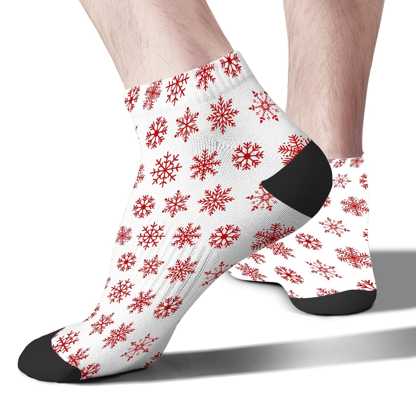 Funny Christmas Pattern No Show Socks Men Cotton Sock Mens