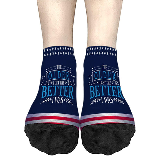 Vintage Pun Women's No Show Socks