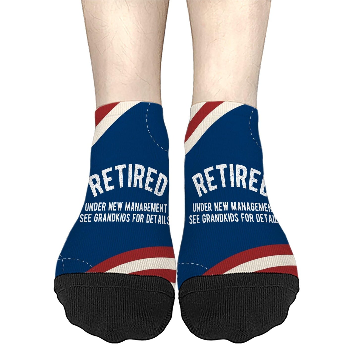 Retired Under New Management See Grandkids For Details Girls Crew Socks Casual Women's Sock