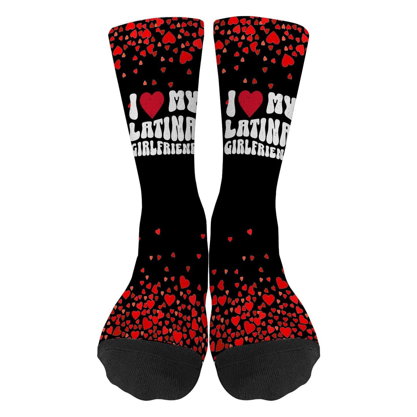 I Love My Hot Latina Girlfriend Crew Socks