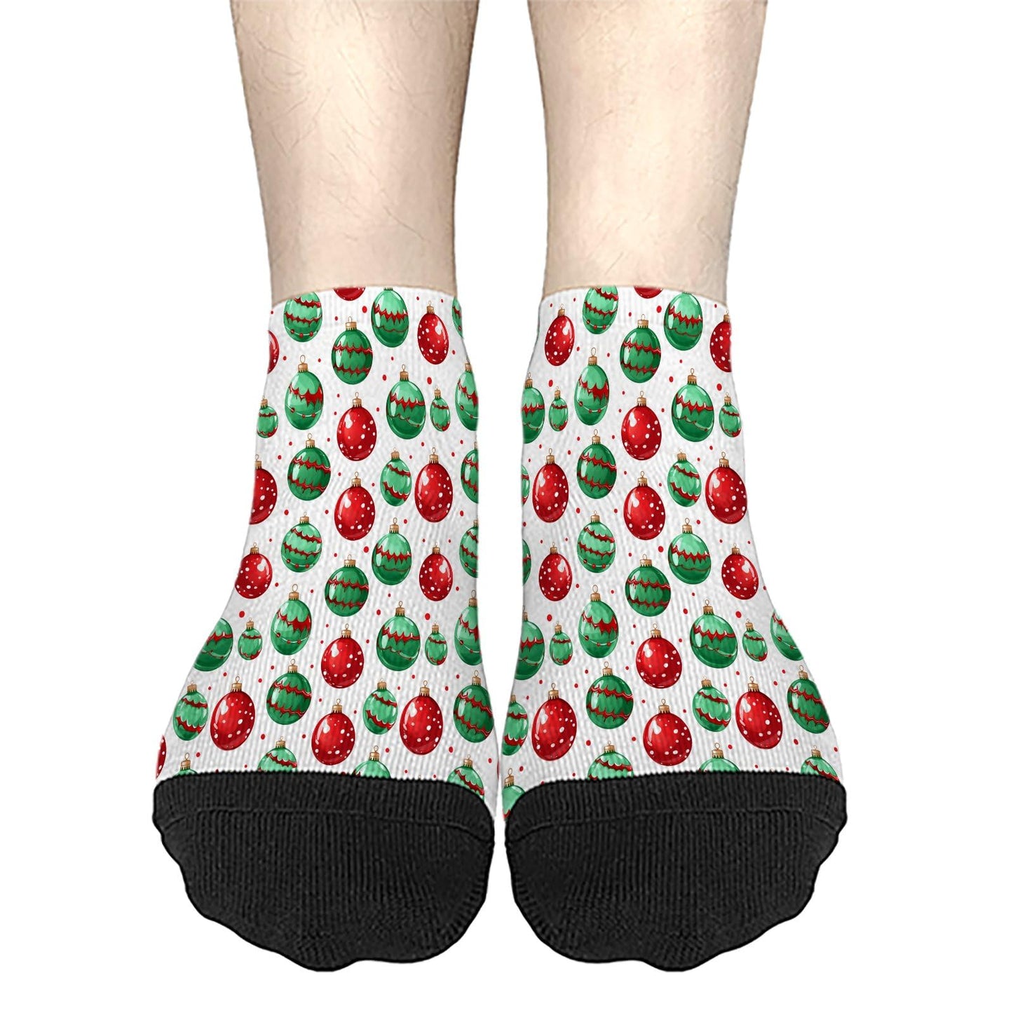 Funny Christmas Pattern Low Cut Socks Men Short Men's Sock