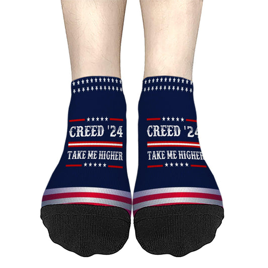 Creed '24 Take Me Higher Mens Socks Ankle Liner Sock For Men's