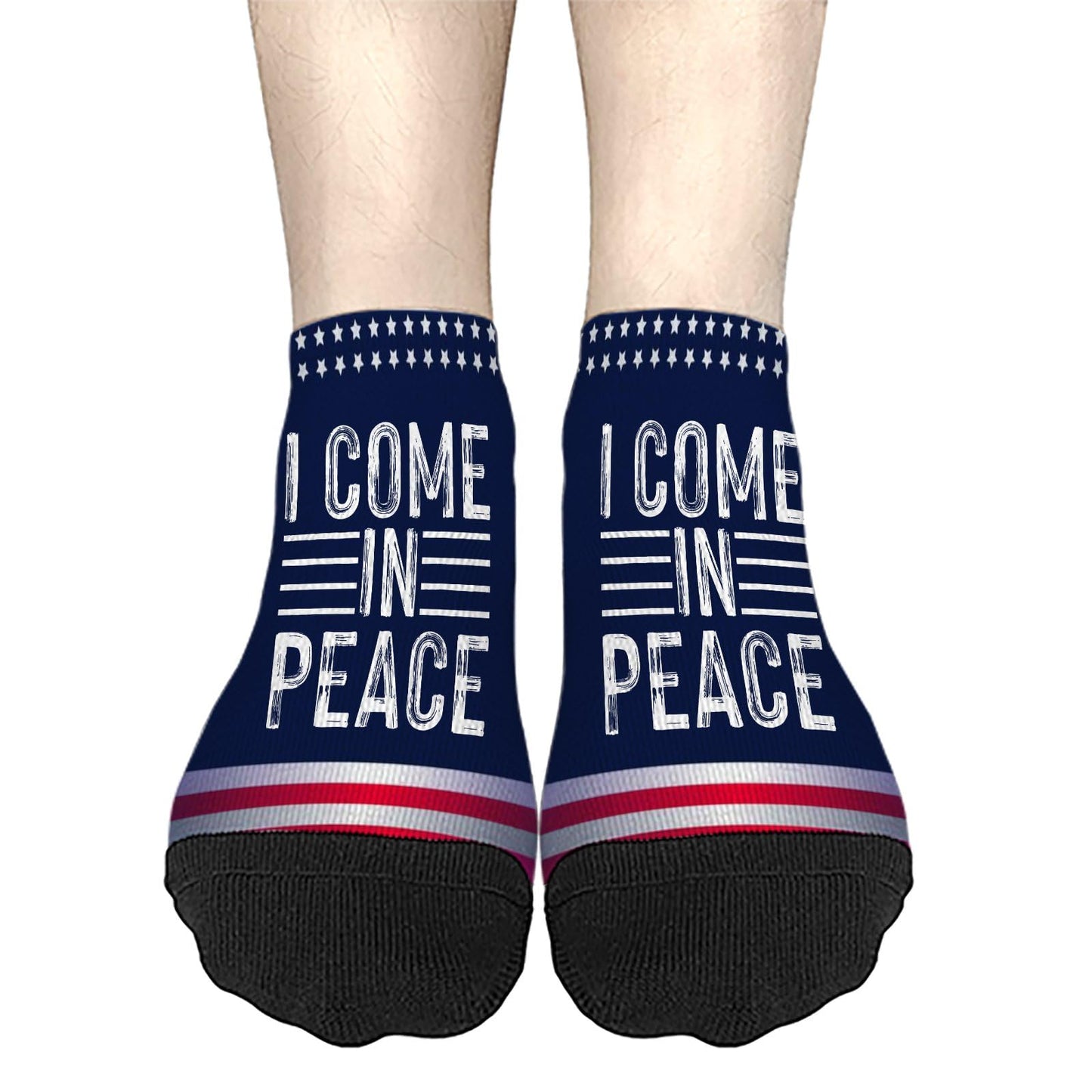 I Come In Peace Im Peace Funny Matching Couple Womens Cotton Socks Cotton Sock Men