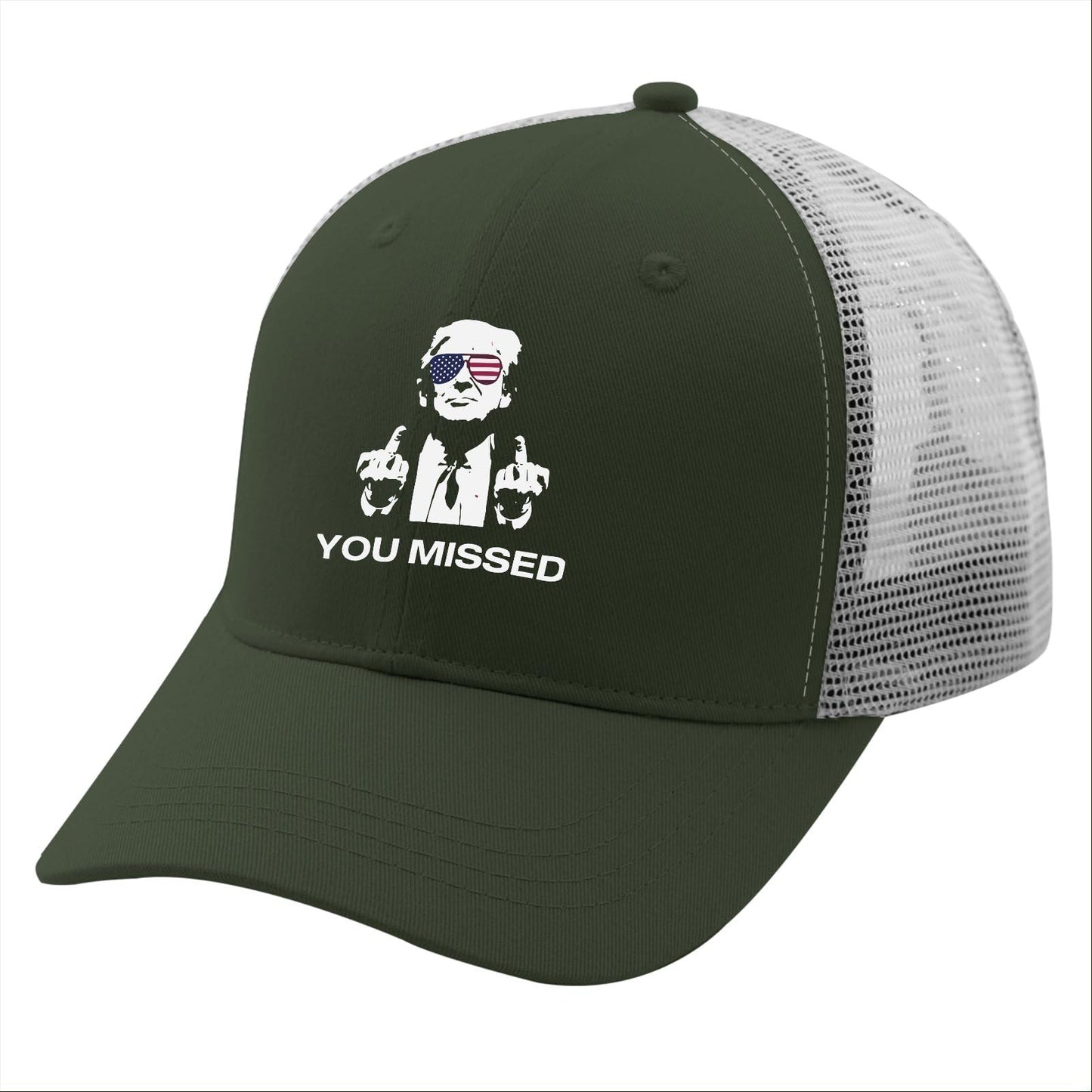 2024 Trump Supporter Army Green Cap