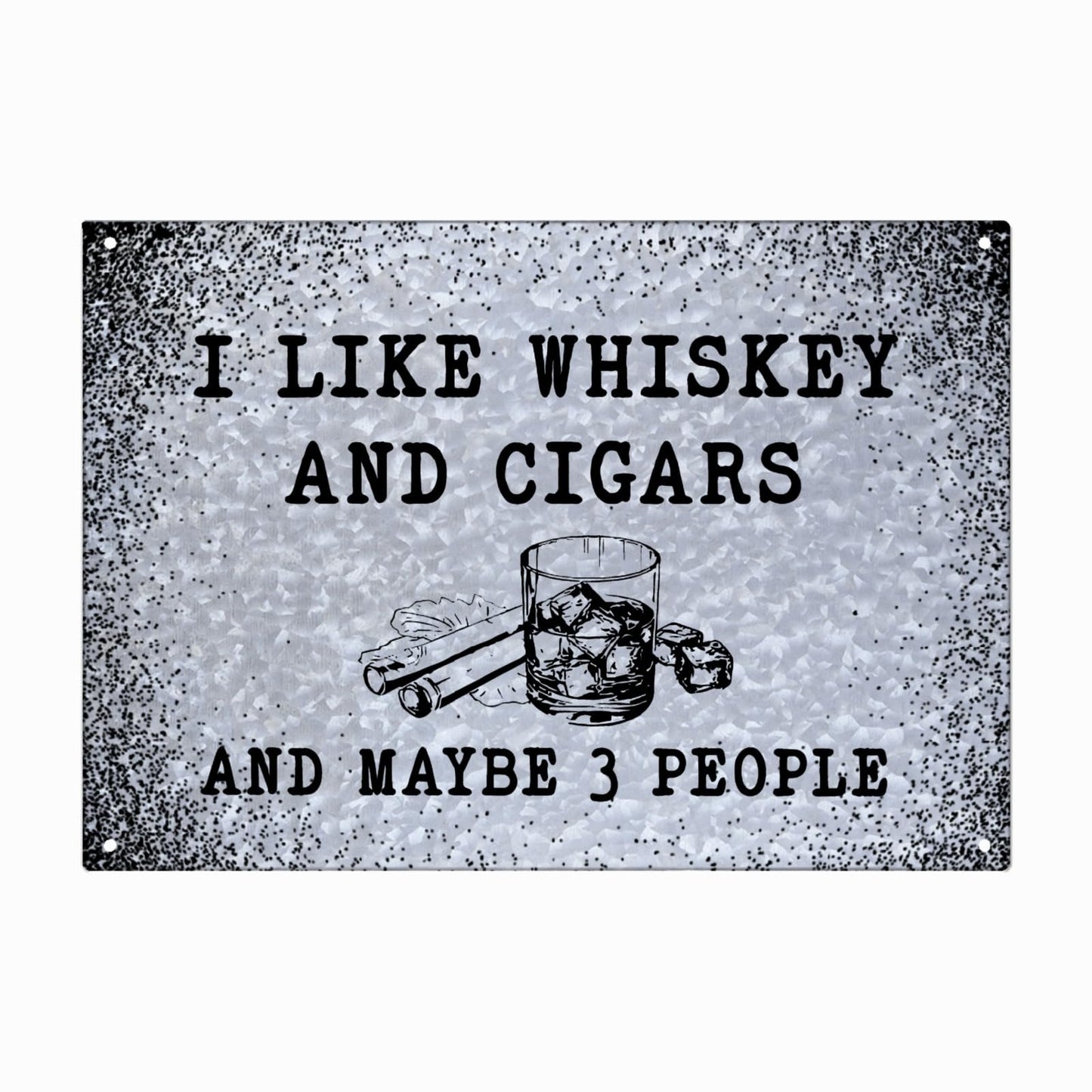 I Like Camping And Whiskey And Maybe 3 People Galvanized Bar Sign Funny Home Decor For Gaming Room One Size