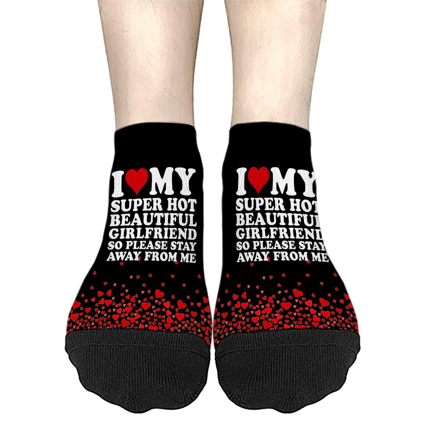 I Love My Hot Girlfriend Womens Ankle Socks Crew For Men's Sock