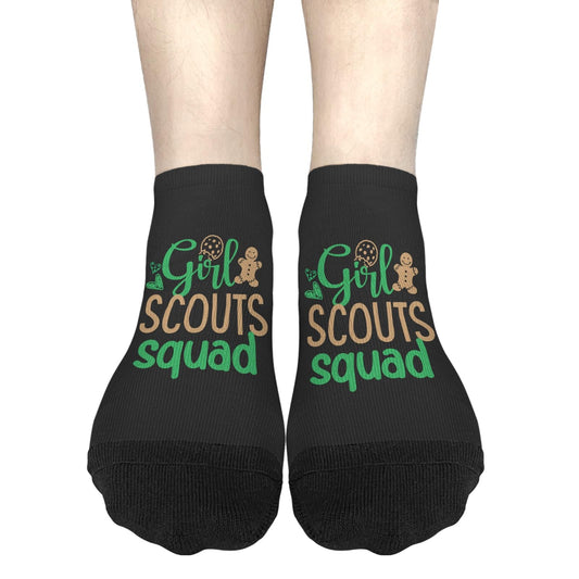 TEMLAN Girl Scouts Squad No Show Socks For Women No Show Socks For Womens, White