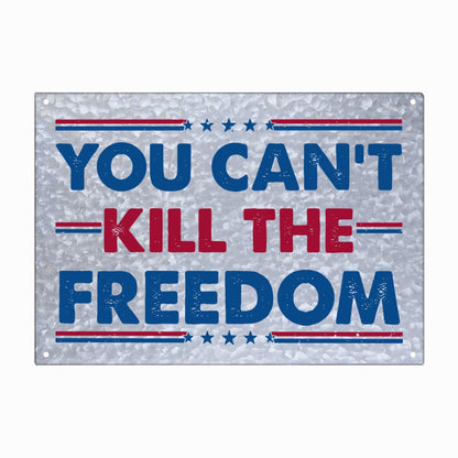 Freedom Galvanized Signs - Bathroom Decor