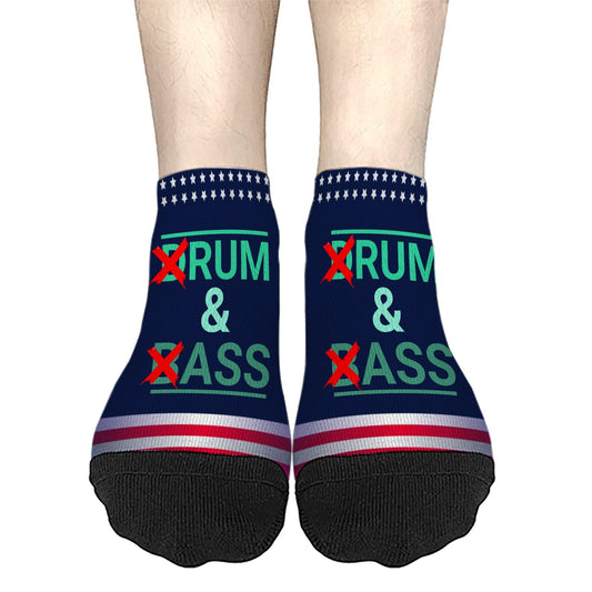 Funny Drum & Bass Men's Athletic Dress Socks