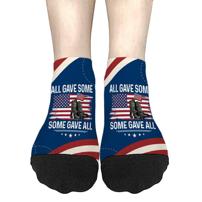 All Gave Some Some Gave All Women's No Show Socks