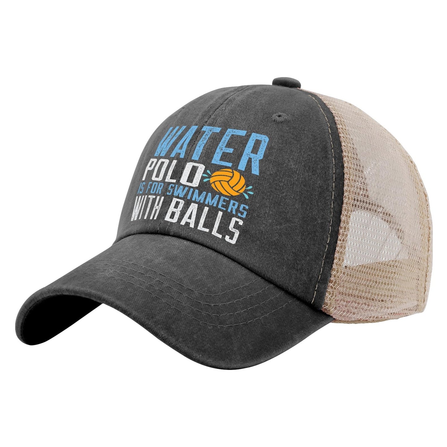 Allblack Water Polo Ball Cap for Women and Men