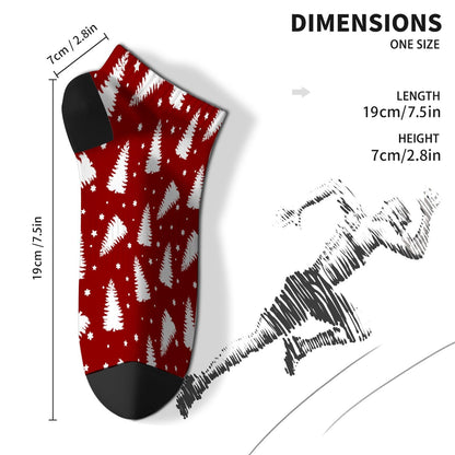 Funny Christmas Pattern Womens Socks Crew Dress Womens Sock