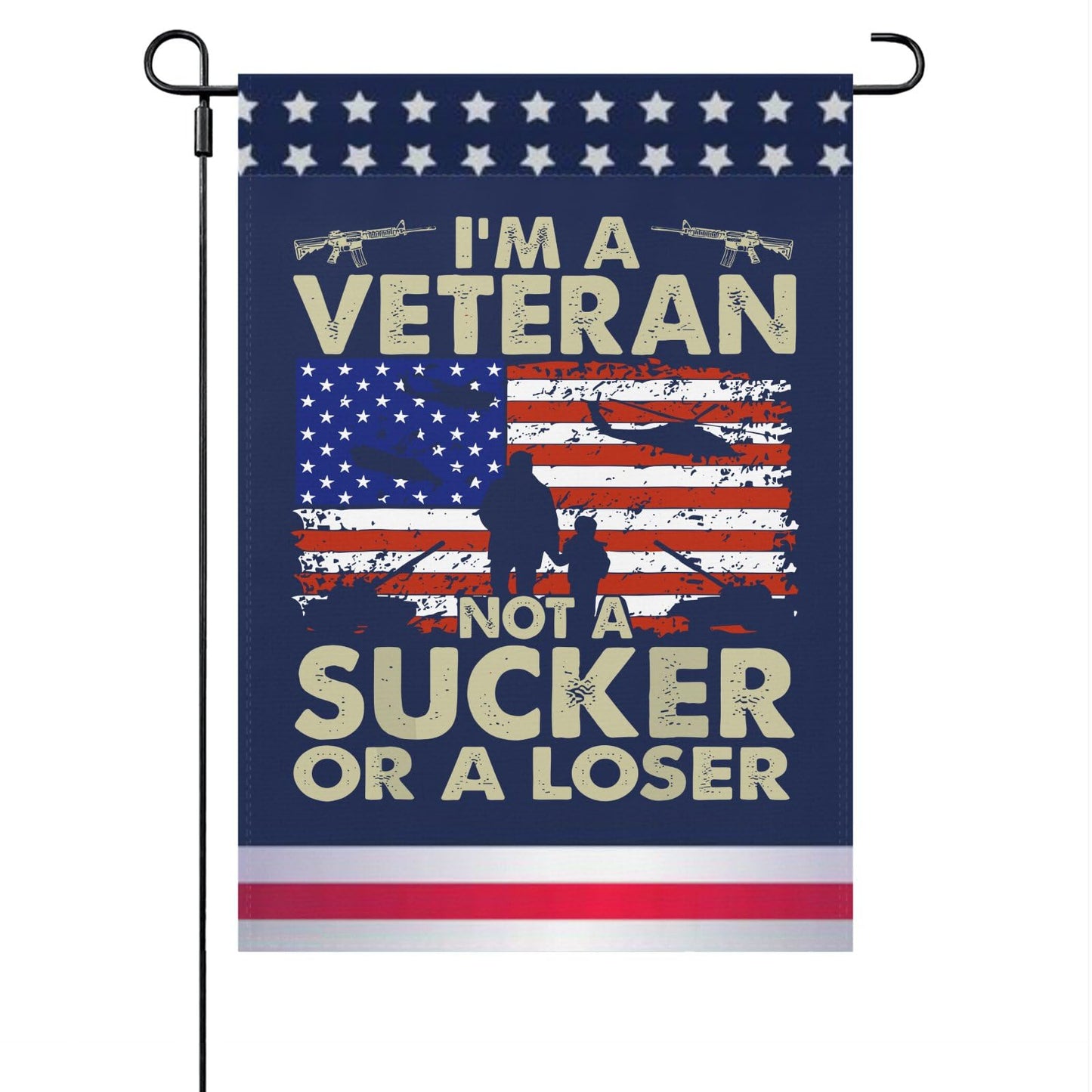 Veteran Pride Double-Sided Garden Flag