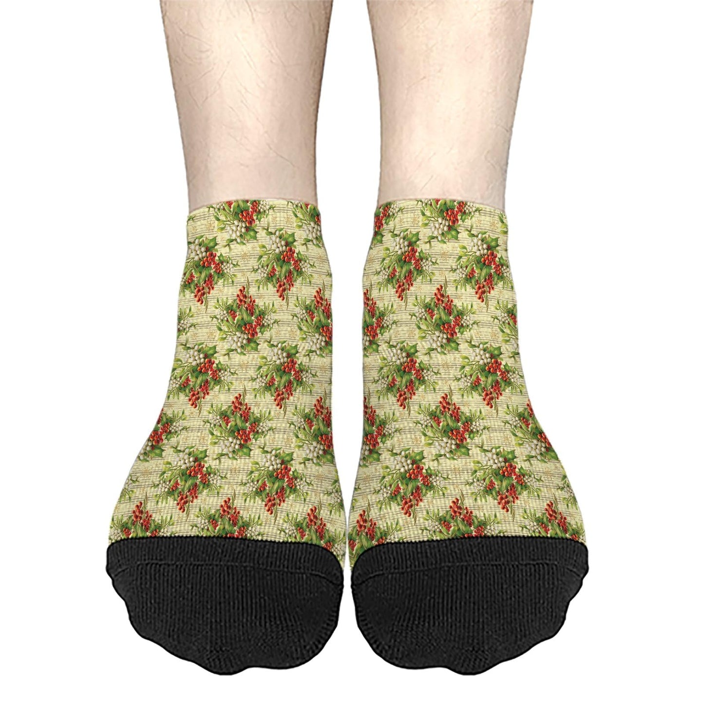 Funny Christmas Pattern Low Cut Socks Men Short Men's Sock