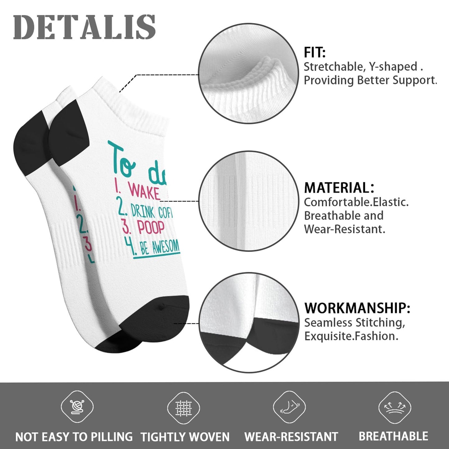 Morning Routine Motivation Socks