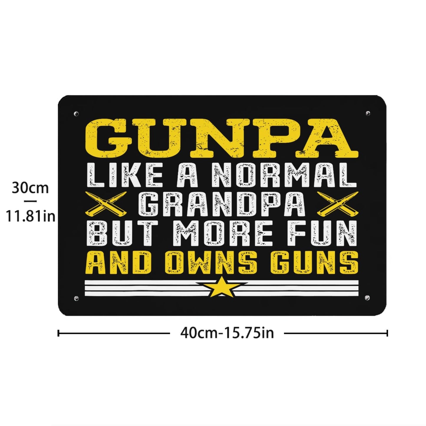 Fun Gun Lover Tin Sign Home Decor 40*30cm
