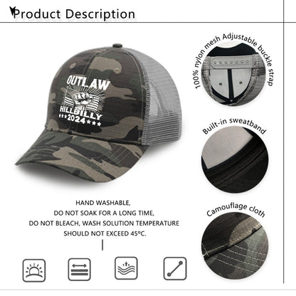 Outlaw Hillbilly Hat - AllBlack Fashion Hat for Men and Women