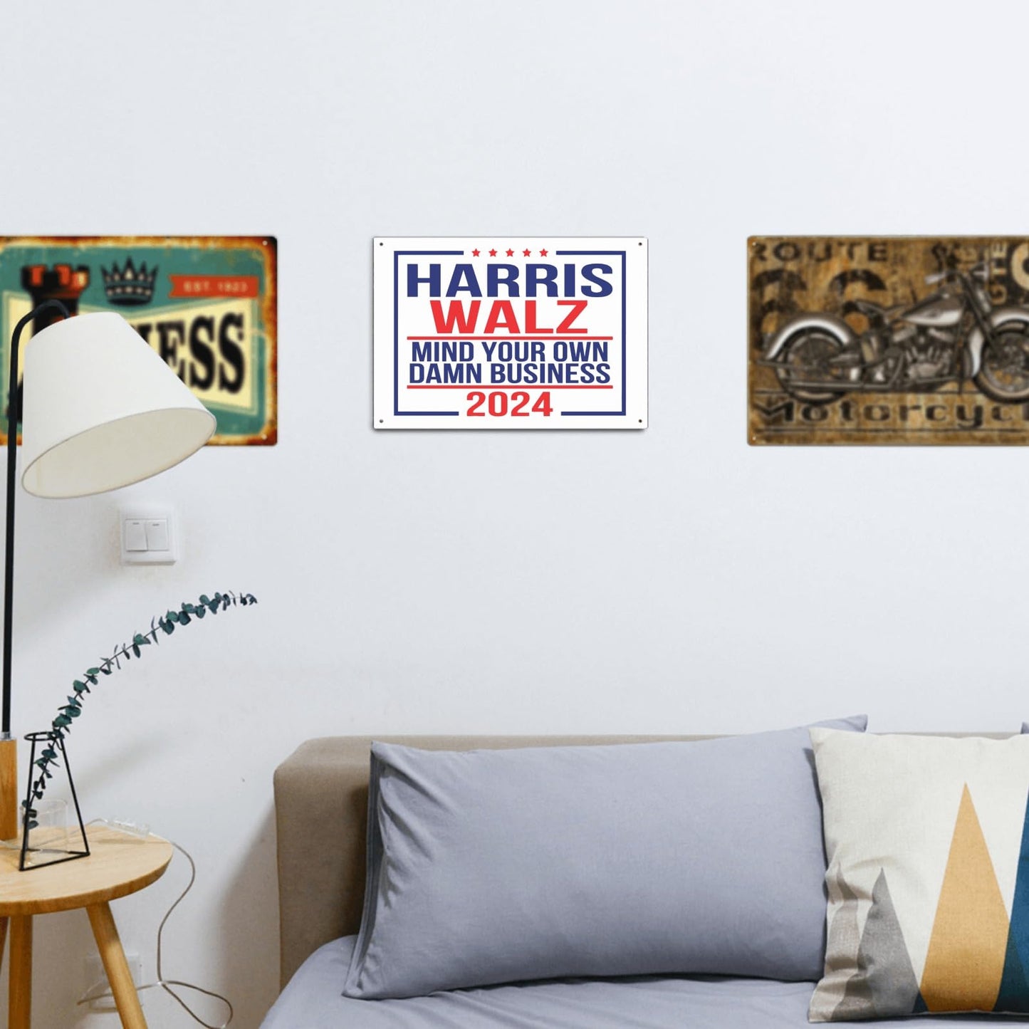 Mind Your Own Damn Business Galvanized Tin Sign Man Cave Decor For Room Aesthetic One Size