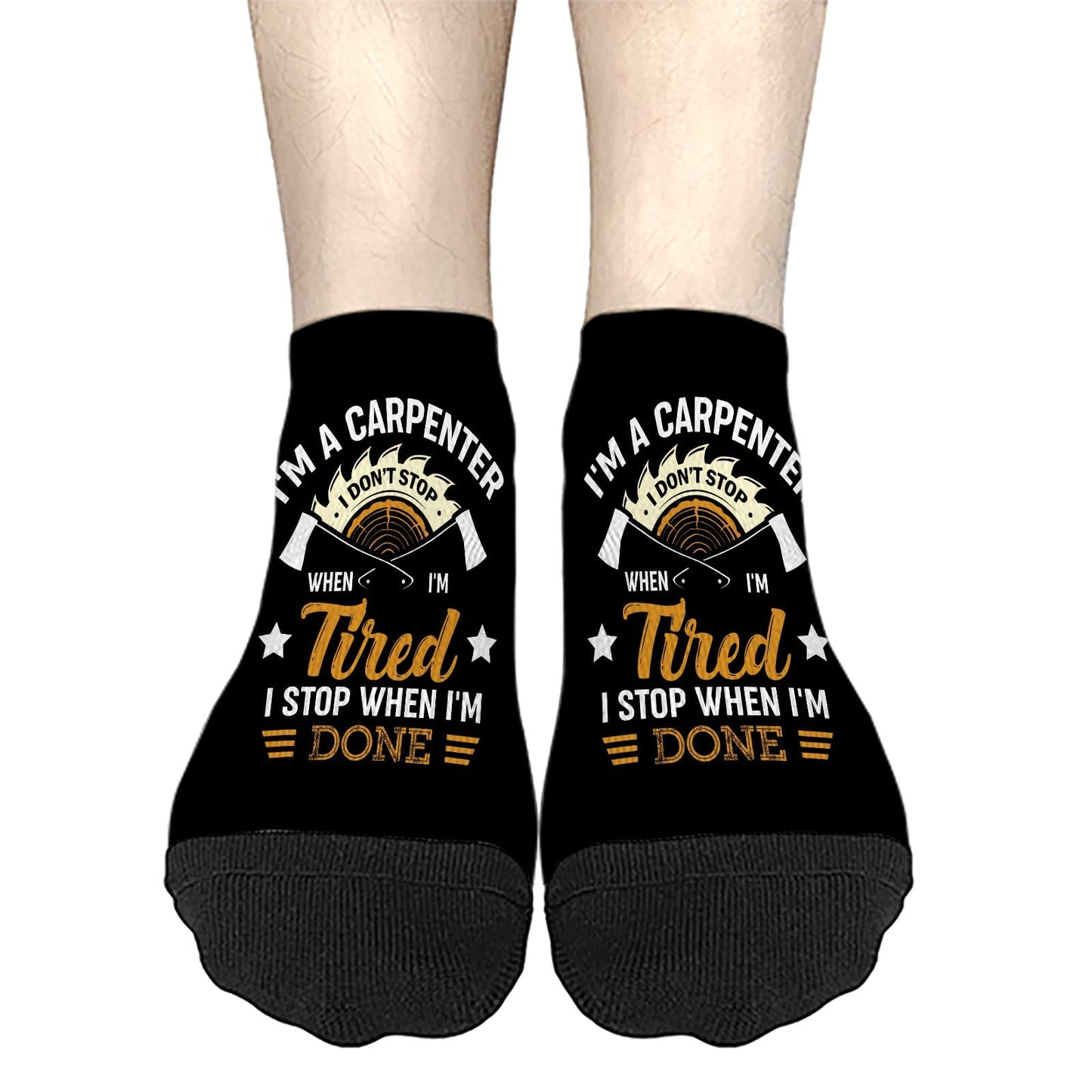 Motivational Carpenter Athletic Liner Socks for Women