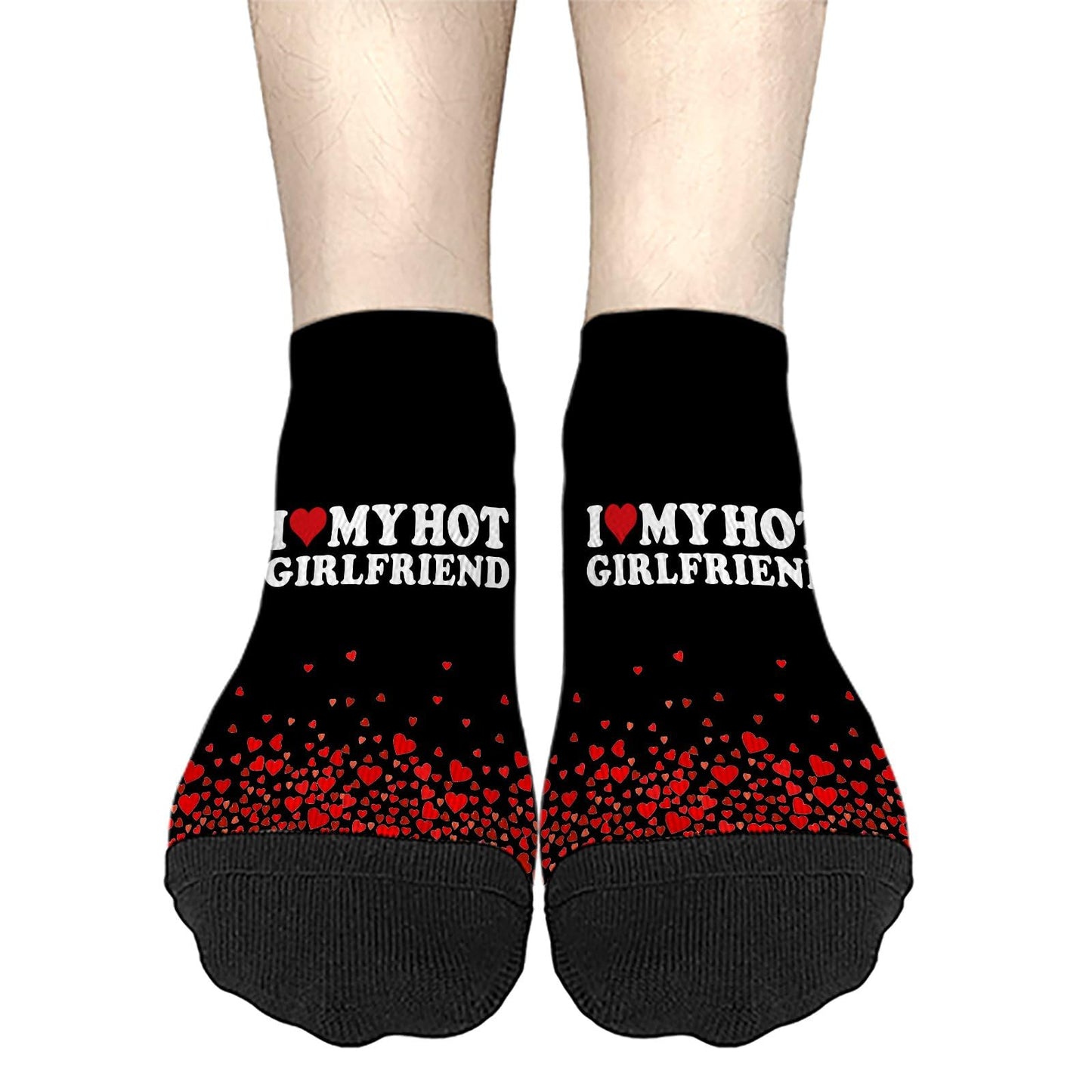 I Love My Hot Girlfriend Womens Ankle Socks Crew For Men's Sock