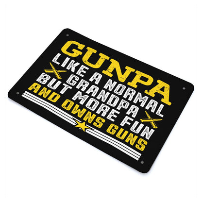 Fun Gun Lover Tin Sign Home Decor 40*30cm