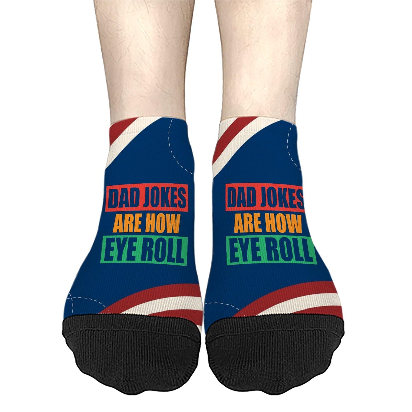 Dad Jokes Are How Eye Roll Mens Socks Crew Short Sock Women