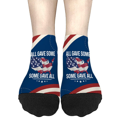 All Gave Some Some Gave All Women's No Show Socks