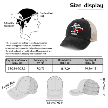 Savior & President Hat - Men's Baseball Cap - AllBlack Trucker Hat