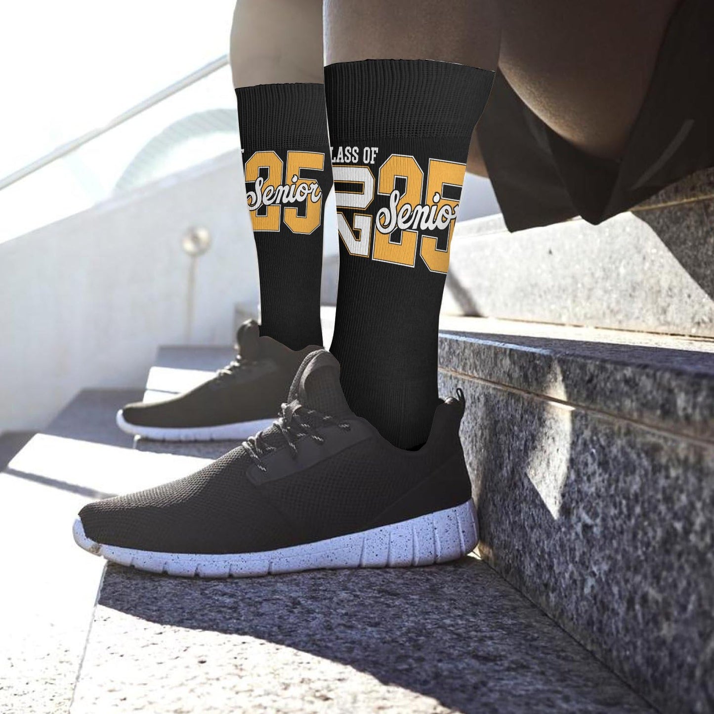 Class Of 2025 Senior Funny Womens Boot Socks