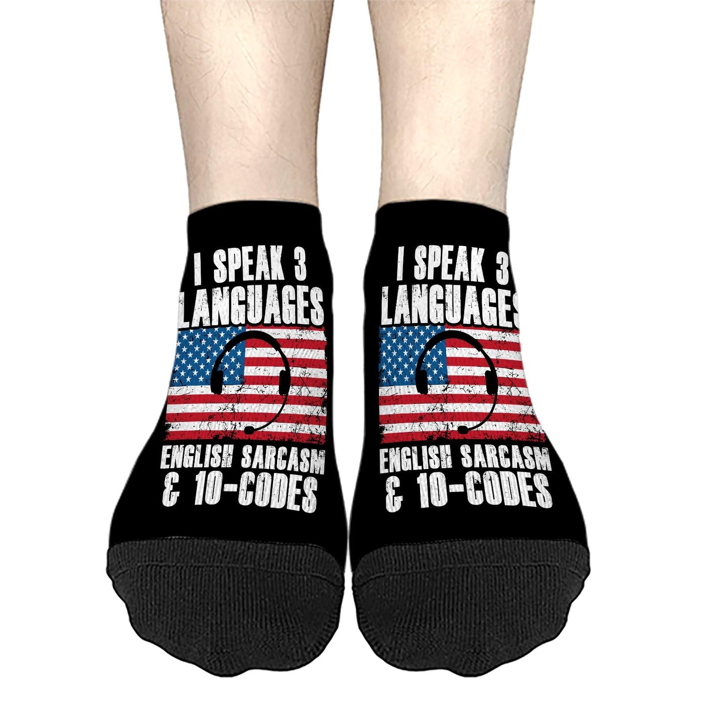 911 Emergency Thin Yellow Line Mens Cotton Socks