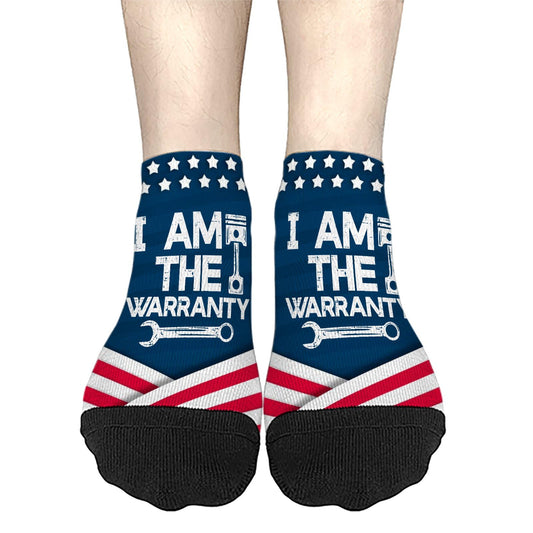 Funny Car Auto Technician Ankle Socks - Men and Women's Sizes