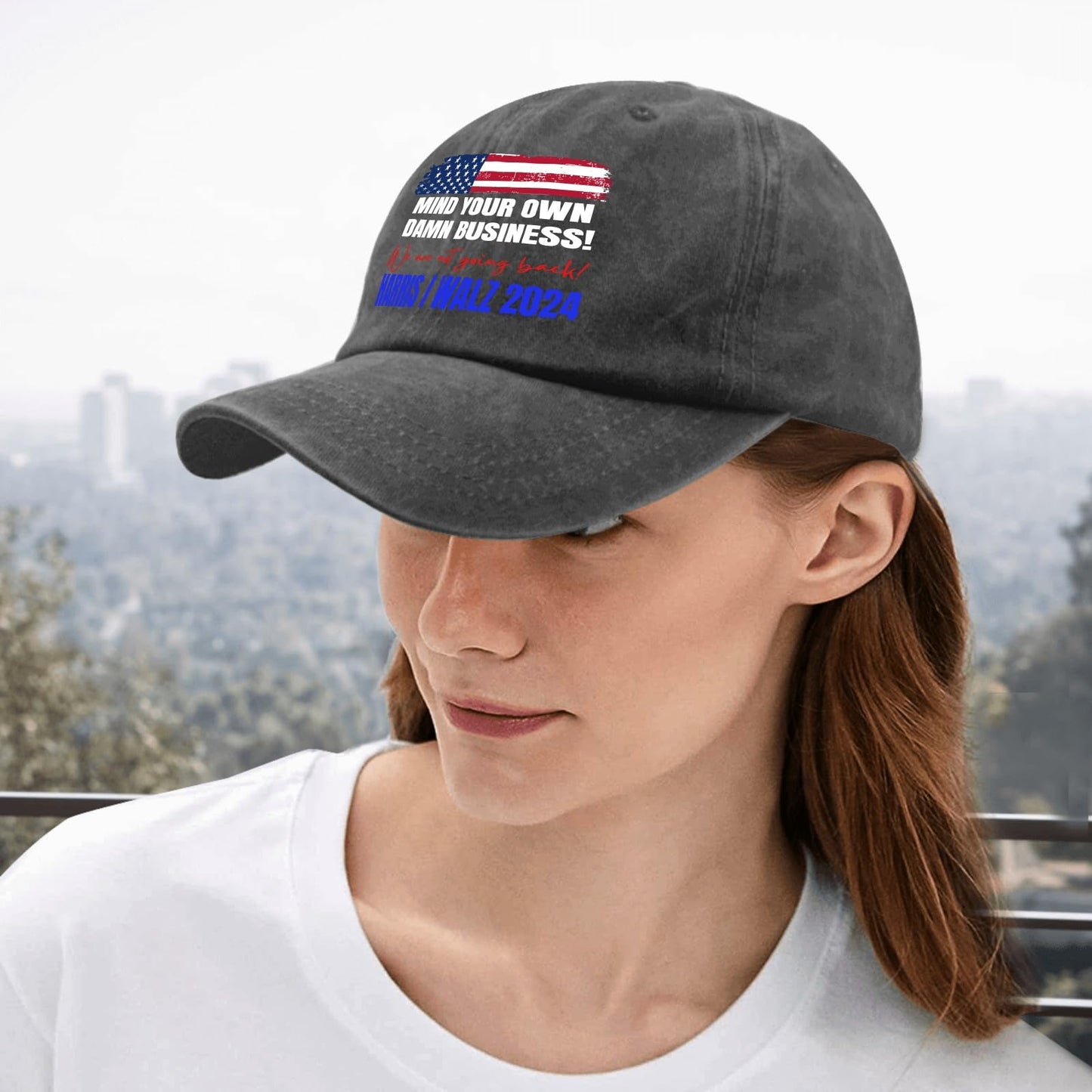 Mind Your Own Business Hat - Custom Outdoor Cap for Her