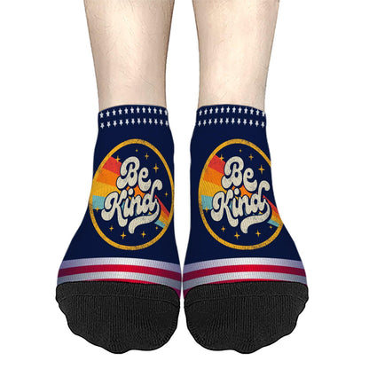 In A World Where You Can Be Anything Be Kind Kindness Autism Dress Socks Athletic Sock Women