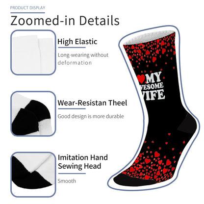 Awesome Wife Womens Dress Socks - Perfect Gift for Men