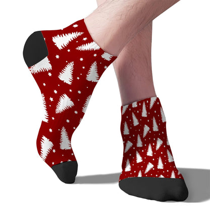 Funny Christmas Pattern Womens Socks Crew Dress Womens Sock