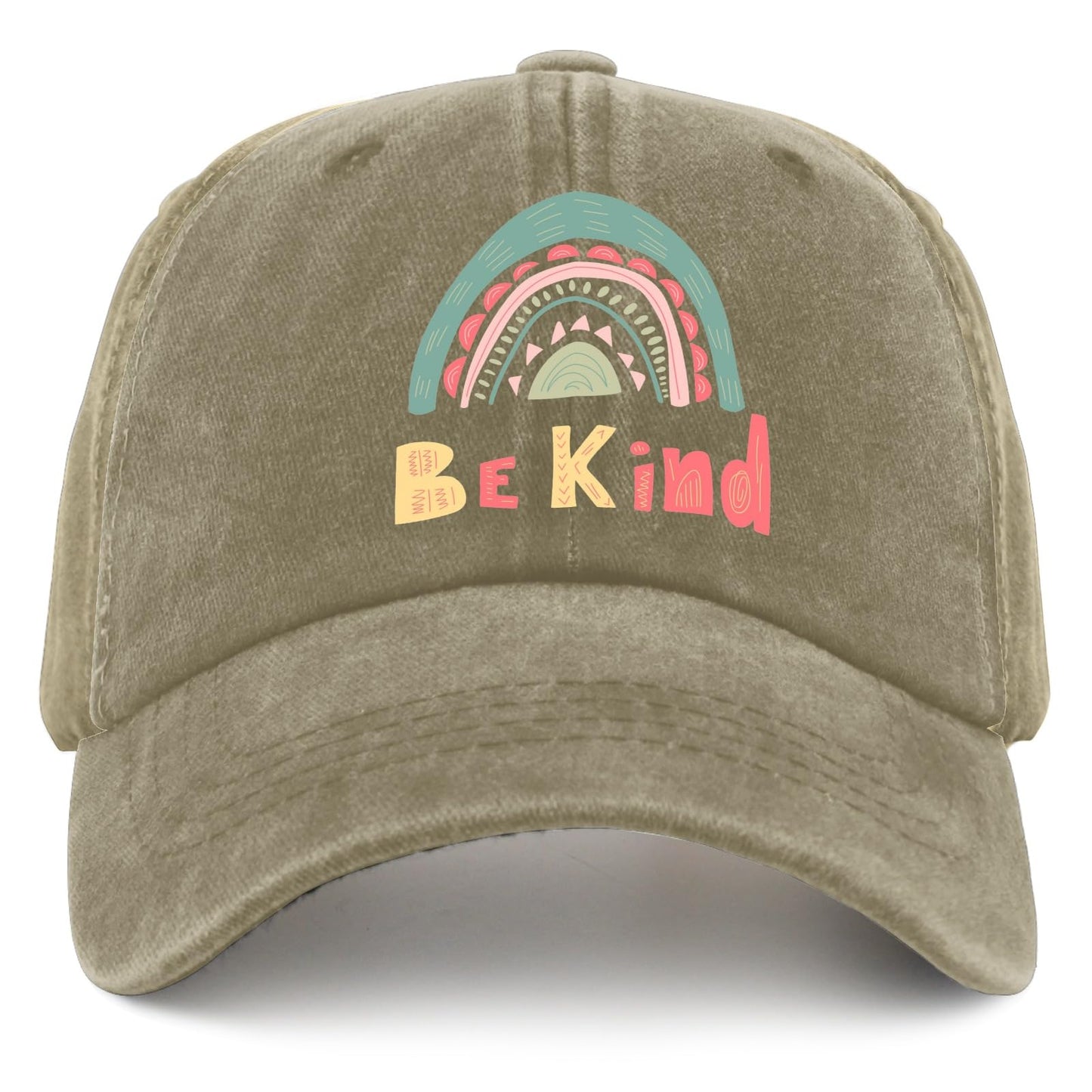 Vintage Pigment Khaki Be Kind Womens Hat